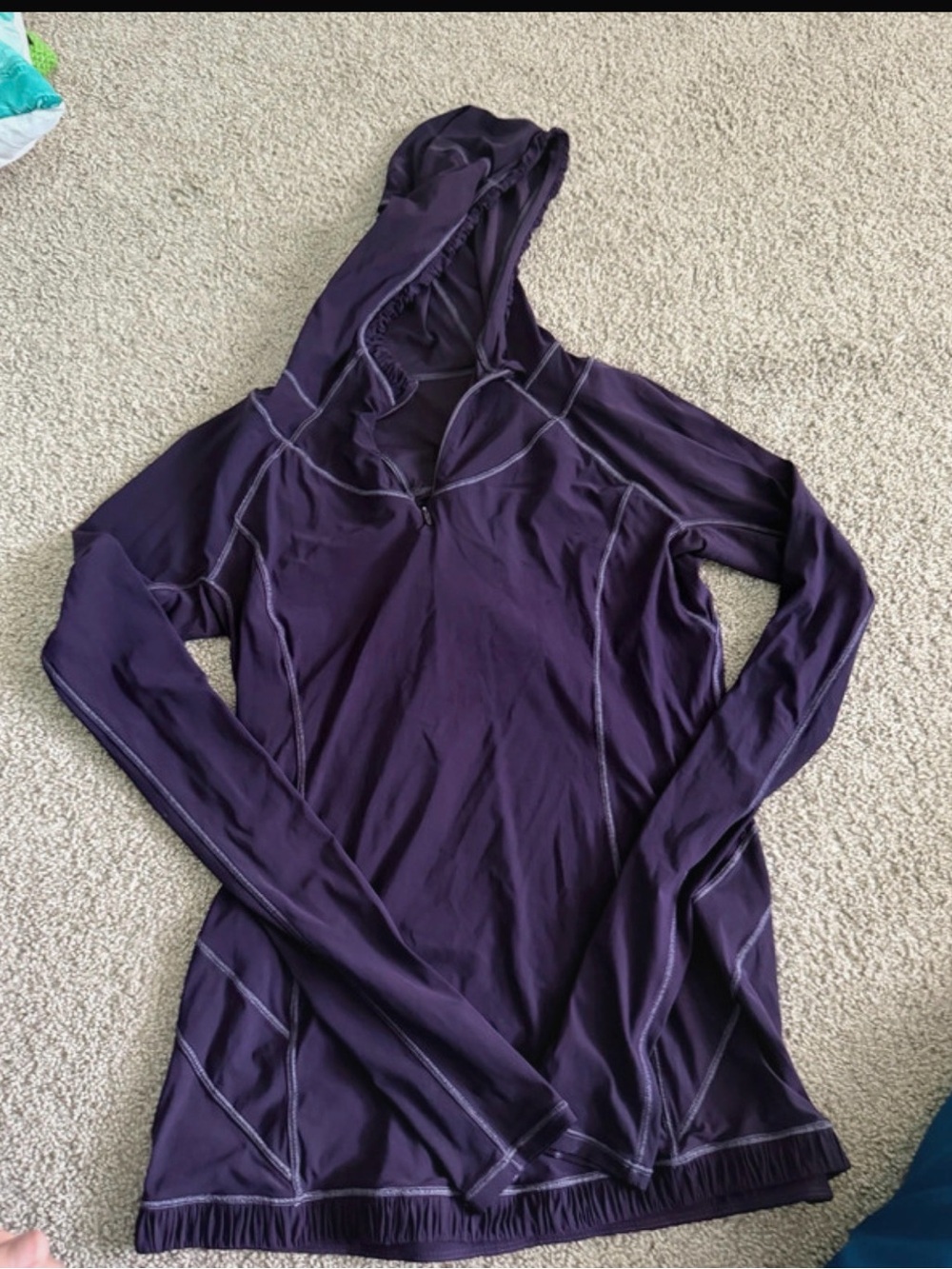 lululemon athletica Deep Purple Hooded Half-Zip Pullover
